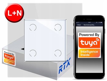 Włącznik Dotykowy 4 obw.bi ZigBee TUYA RTX SH# L+N - RTX
