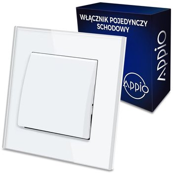 Włącznik schodowy pojedynczy wyłącznik podtynkowy szklany APPIO - Appio