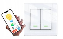 Włącznik Światła Led Podwójny Premium Smart Wifi