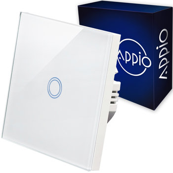 Włącznik Światła Led Pojedynczy Szklany Dotykowy - Appio