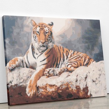 Władczy tygrys - Malowanie po numerach 50x40 cm - ArtOnly