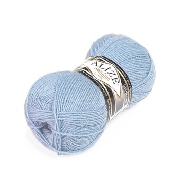 Włóczka Alize Superlana Klasik nr 575 niebieski, na swetry, 75% akryl 280m - Alize