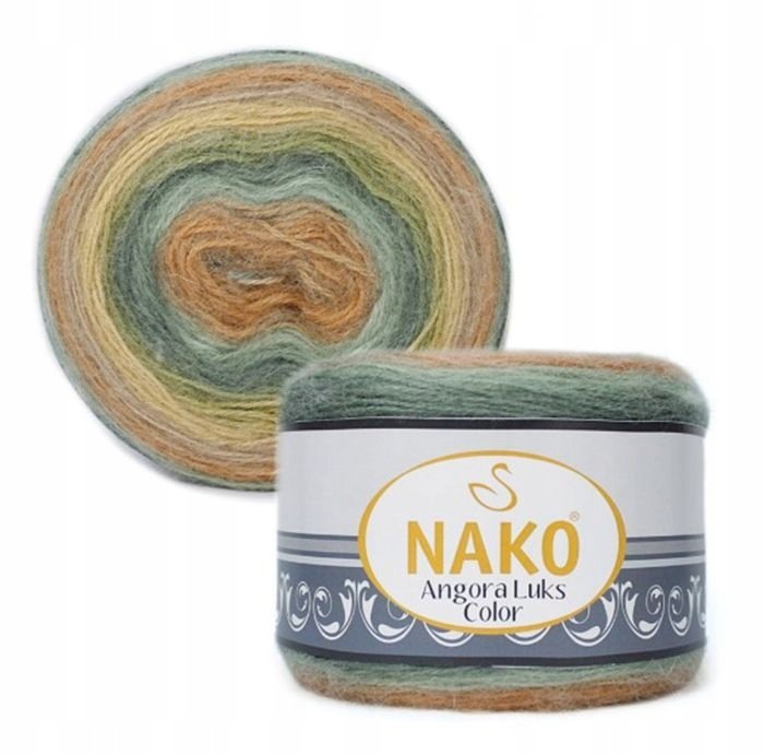 włóczka NAKO ANGORA LUKS COLOR 150g kol. 81912 . - Nako | Sklep EMPIK.COM