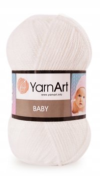 Włóczka YarnArt Baby - 501 - biel - YarnArt