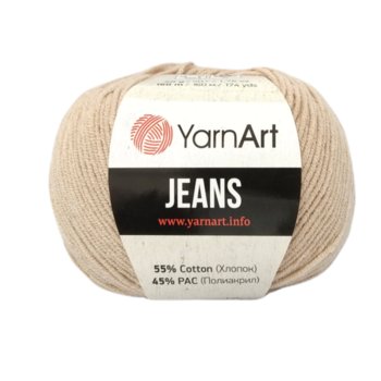 Włóczka YarnArt Jeans- 87- cappuccino - YarnArt