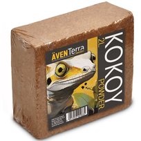 Włókno kokosa, torf kokosowy, podłoże do terrarium doniczki, Aventerra Sweden KOKOY 2l powder inna (Inny)