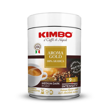 Włoska kawa mielona w puszce KIMBO Aroma Gold 100% Arabika, 250 g - Kimbo