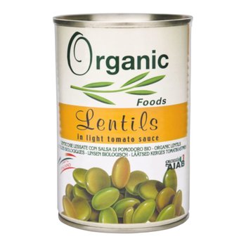 Włoska soczewica konserwowa Bio Eco ekologiczna puszka 400g OrganicFoods - Organic Foods