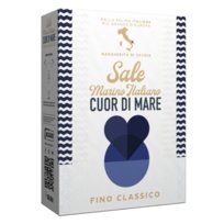 Włoska sól morska niejodowana Fino drobnoziarnista drobna 1 kg Cuor Di Mare