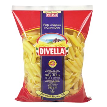 Włoski makaron Rurka cięta Pennoni Rigati z pszenicy durum 500g Divella - Divella