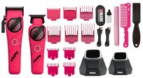 WMARK NG-8613 Pink Barber Zestaw Profesjonalny maszynka +trymer +akcesoria