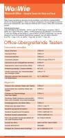 Wo&Wie: Microsoft-Office - Schnelle Tasten für Word und Excel Bildner Christian, Baumeister Inge