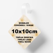 Wobbler Cenowy / Kiwak / Cenówka - Kwadrat V2- 10cm 10 E-Plumeria