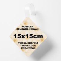 Wobbler Cenowy / Kiwak / Cenówka - Kwadrat V2 - 15cm 50 E-Plumeria