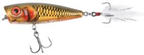 Wobler Popper Salmo Rattlin Pop 7cm Clear Golden Prey Salmo