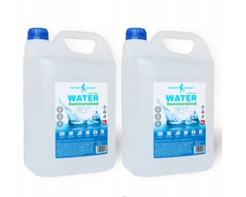 Woda Destylowana Demineralizowana 2X5L Duopack Peter Space - własny produkt
