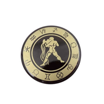 Wodnik - znak zodiaku - magnes; metal emaliowany - GiftDeco