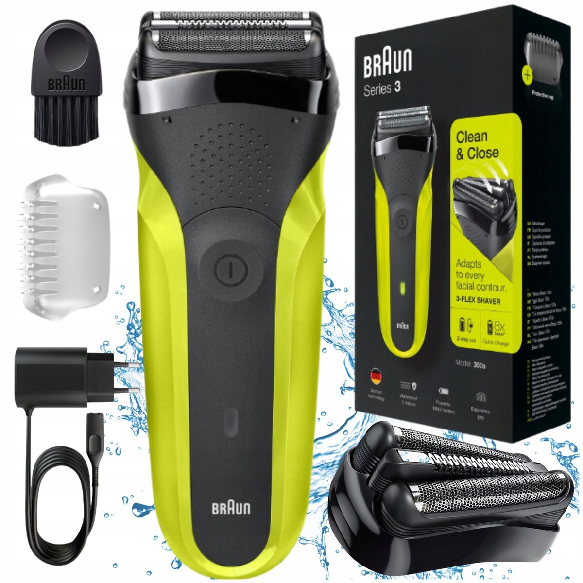 Empik WODOODPORNA GOLARKA BRAUN MASZYNKA DO GOLENIA ZAROSTU TWARZY BRODY