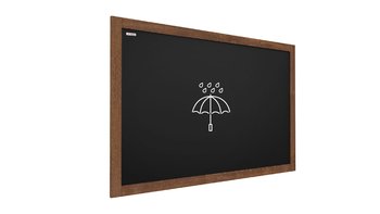 WODOODPORNA tablica czarna kredowa 90x60cm + kreda - Allboards