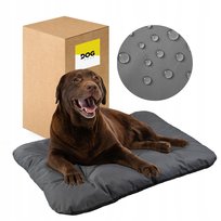 Wodoodporne Legowisko Dla Psa 100X70 Cm Duże Posłanie Xl -  Szary