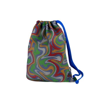 Wodoodporny, Oddychający Worek Plecak 35X42 Mozaika Kolorowa Z Niebieskim Sznurkiem - Bowi
