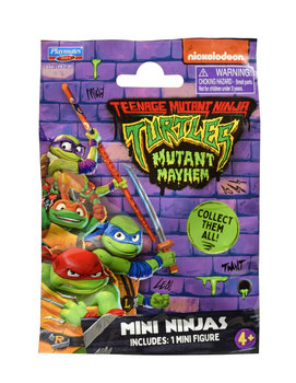 Wojownicze Żólwie Ninja, Minifigurki w torebkach niespodzianka, figurka, 5 cm - Wojownicze Żółwie Ninja