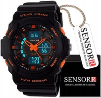 Wojskowy Zegarek Dziecięcy Dla Chłopca Wstrząsoodporny Wodoodporny Sensorr