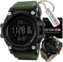 Wojskowy Zegarek Męski Wstrząsoodporny Wodoodporny Duży Ekran Led Sensorr