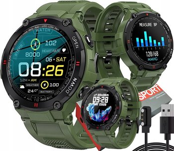 Wojskowy Zegarek Smartwatch Pulsometr Rozmowy Pl - Inna marka