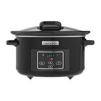 Wolnowar Crockpot cyfrowy uchylna pokrywa CrockPot Garnek Elektryczny 4,7l