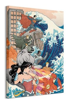 Wonder Woman Justice League Great Wave  - obraz na płótnie - Pyramid Posters