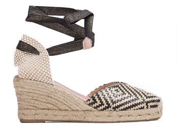 Wonders Espadryle YD-MU01 38 Miami Negro Talon Mecanico - Wonders