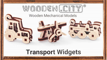 Wooden.City, puzzle 3D Widgets Transport - Wooden.City