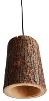 Woodsondeko wisząca lampa z pieńka drewna, wyjątkowa dekoracja do mieszkania