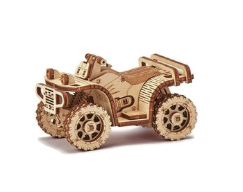 WoodTrick, puzzle mechaniczne 3D  Quad ATV - Wood Trick