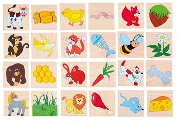 Woodyland, puzzle Kto co zjada? - Woodyland