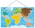 Woodyland, tablica edukacyjna Mapa świata, 2w1 - Woodyland