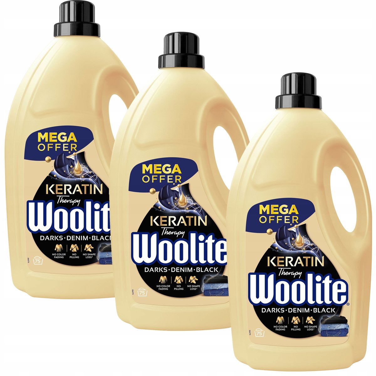 Woolite Dark Płyn Żel Prania Czarnego 4,5lx 3szt - Reckitt Benckiser ...