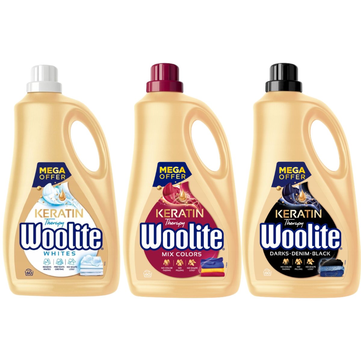 Woolite Zestaw Płyn Do Prania Dark Color White 3X 3,6L Woolite