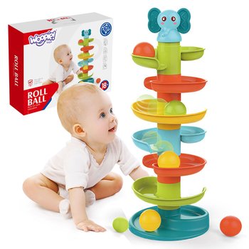 WOOPIE BABY Kulodrom Tor Kulkowy Zestaw Spirala + 3 Kulki - Woopie