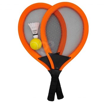 WOOPIE Duże Rakietki do Tenisa Badminton dla Dzieci Zestaw + Piłka Lotka - Woopie