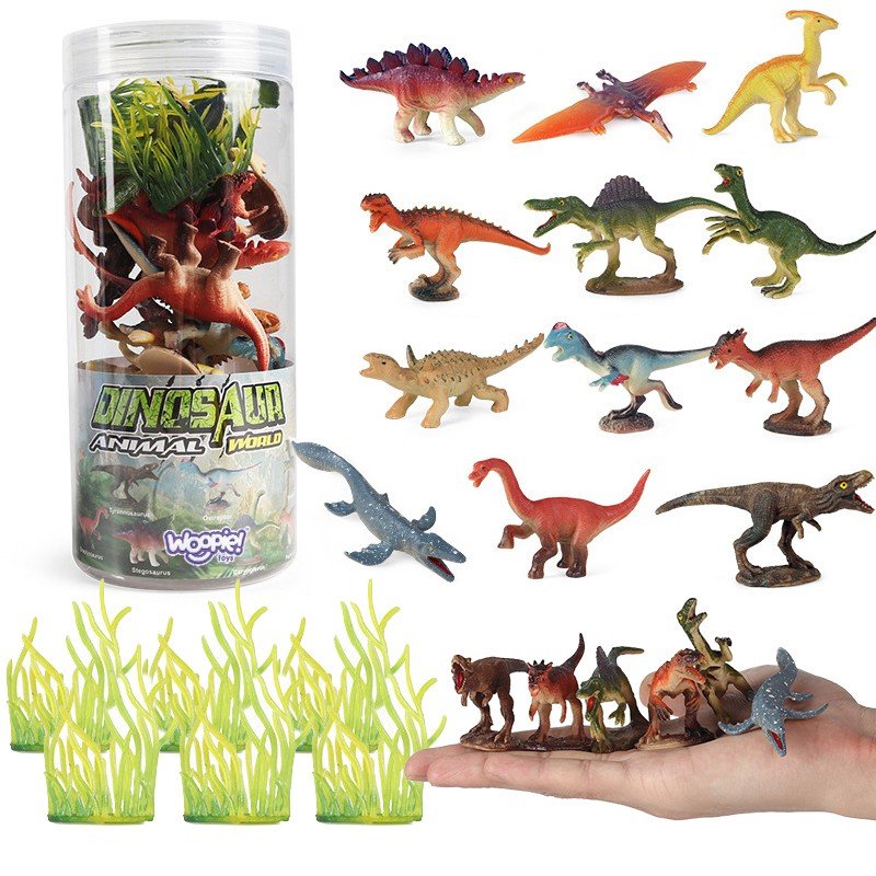 Zdjęcia - Figurka / zabawka transformująca Woopie Zestaw Figurki Dinozaury 18 szt. - wersja 1 