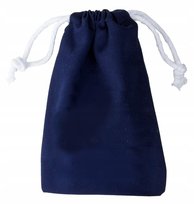 WORECZEK BAWEŁNIANY 25x30cm GRANATOWY 280g na BIŻUTERIĘ DROBIAZGI KOSMETYKI