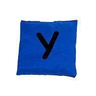 Woreczek gimnastyczny, litera Y, niebieski - Akson