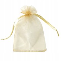 Woreczki Organza 17x23 cm 10 sztuk Złote Eleganckie Opakowanie
