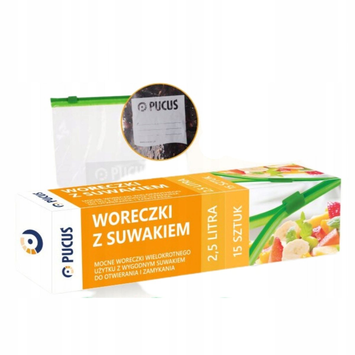 WORECZKI STRUNOWE Z SUWAKIEM 2,5L 15szt mocne worki - Smart Kitchen ...