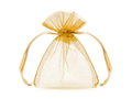 Woreczki Z Organzy, Złoty, 10Cm (1 Op. / 10 Szt.) - PartyDeco