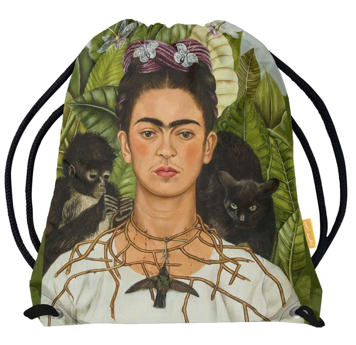 Frida Kahlo Autoportret Z Cierniowym Naszyjnikiem I Kolibrem Worek autoportret z cierniowym naszyjnikiem i kolibrem frida kahlo