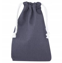 WOREK BAWEŁNIANY 15x20 cm SZARY 220g EKO na DROBIAZGI BIŻUTERIĘ KOSMETYKI