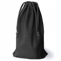 WOREK BAWEŁNIANY 17x40 cm CZARNY 145g EKOLOGICZNY NA DROBIAZGI PREZENT